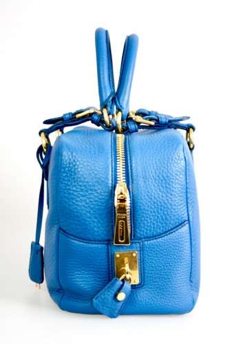 AUTHENTIC LUXURY PRADA SHOULDER BAG HANDBAG B3091M BLUE NEW Best Deal in New York